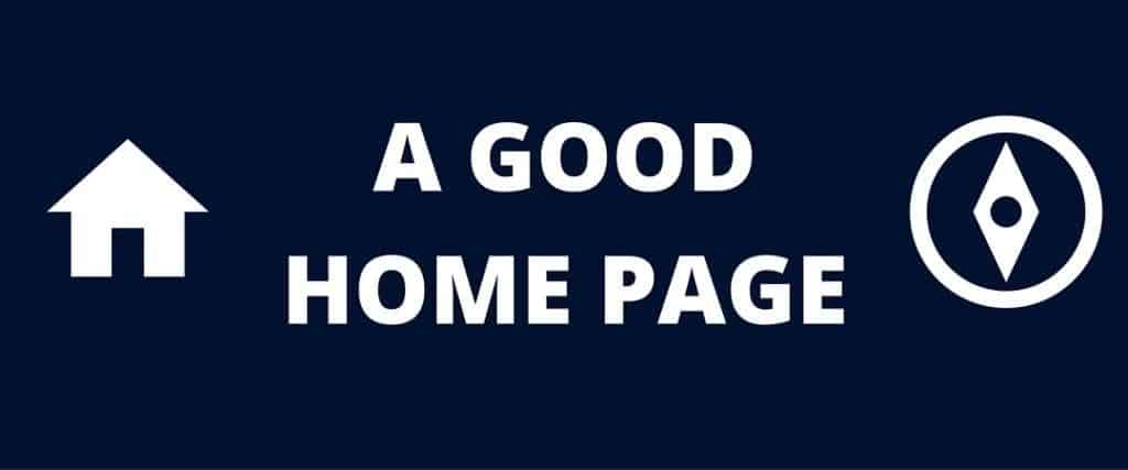 a good home page