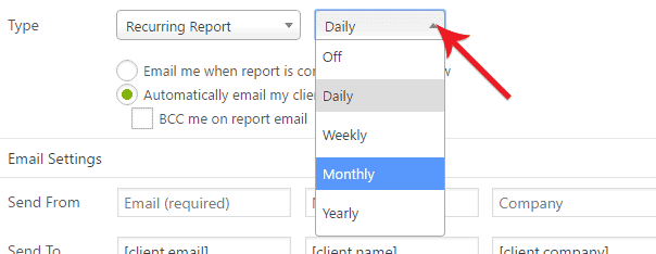 Schedule Options