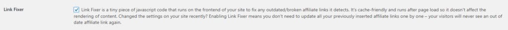 Thirsty Affiliates - Link fixer