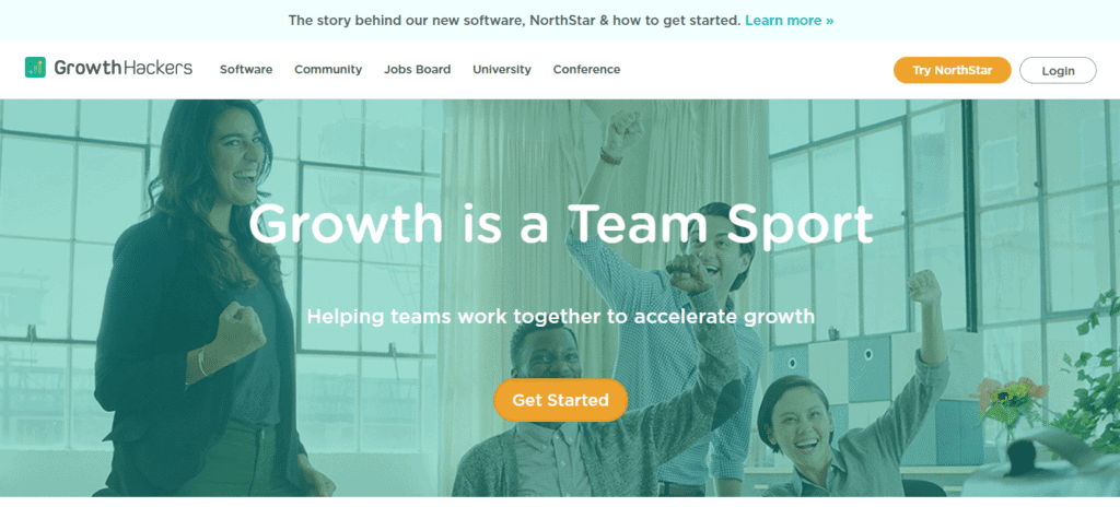 Screenshot: www.growthhackers.com
