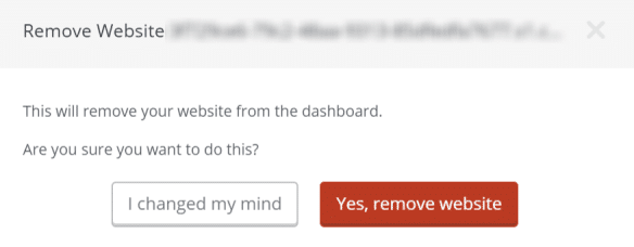 Remove ManageWP Site