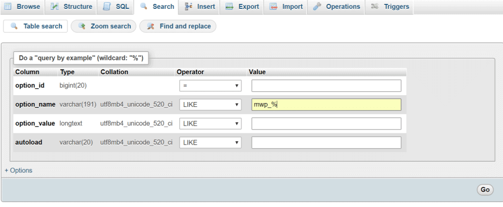 Remove ManageWP Tables