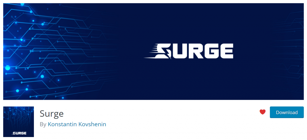 Surge WordPress Cache Plugin