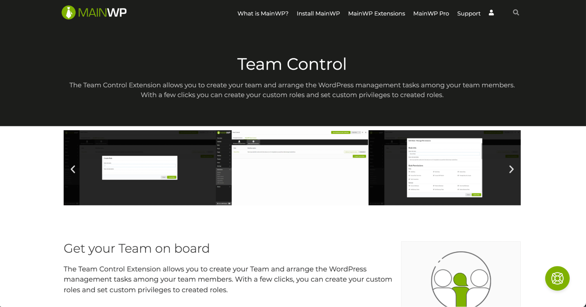 Team Control Extension