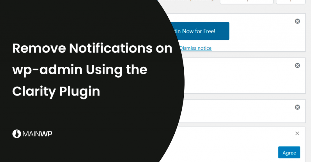 Remove wp-admin Notifications Using Clarity Plugin
