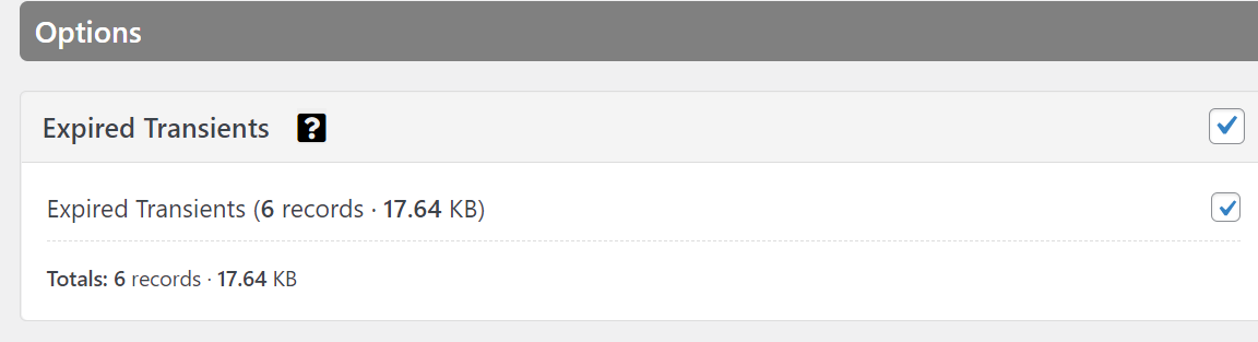SweepPress WordPress Plugin - Expired Transients