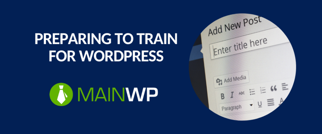 Preparing to train WordPress