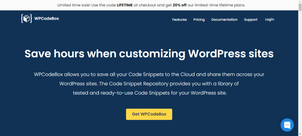 Screenshot: wpcodebox.com