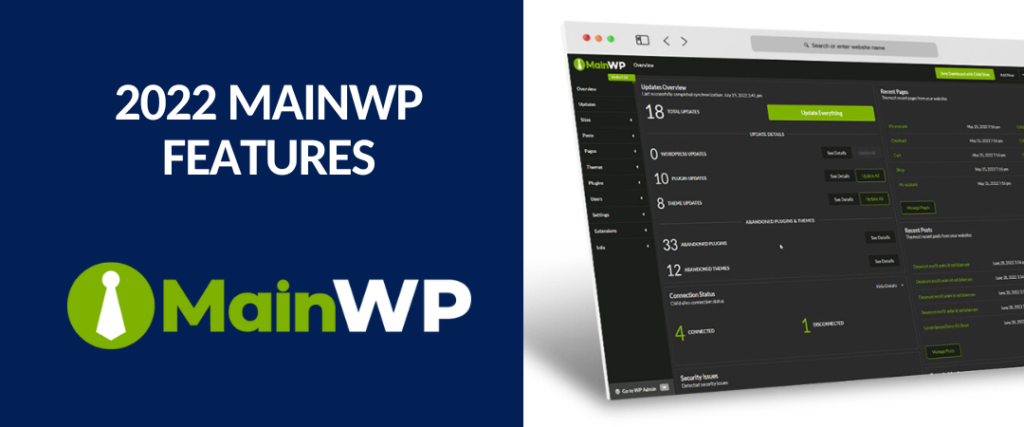 2022 MainWP features