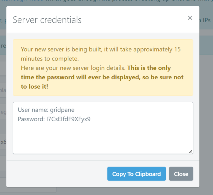 GridPane - Server Credentials