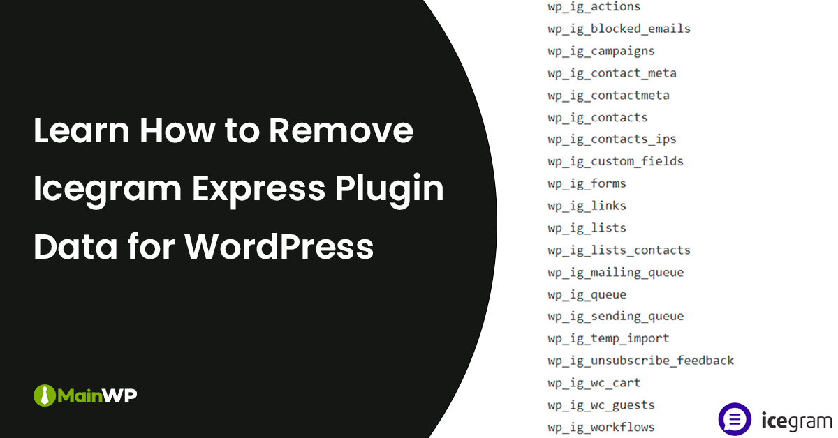 Remove Icegram WordPress Plugin Data