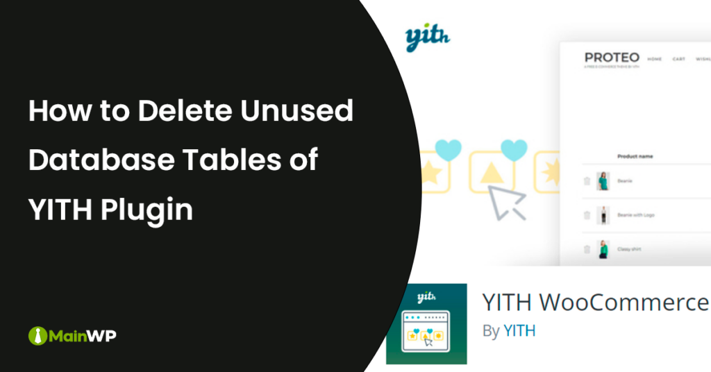 Remove YITH Plugin Data- WordPress
