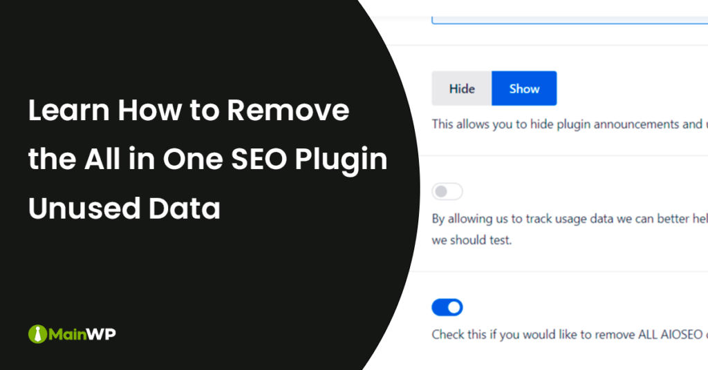 Remove Unused All in One SEO Plugin Data