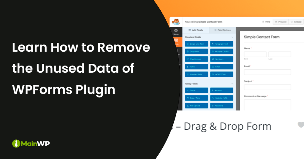 How to Remove WPForms Plugin Data on Your WordPress Site