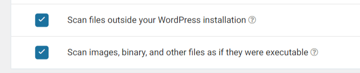 Wordfence Security Plugin Scan Files
