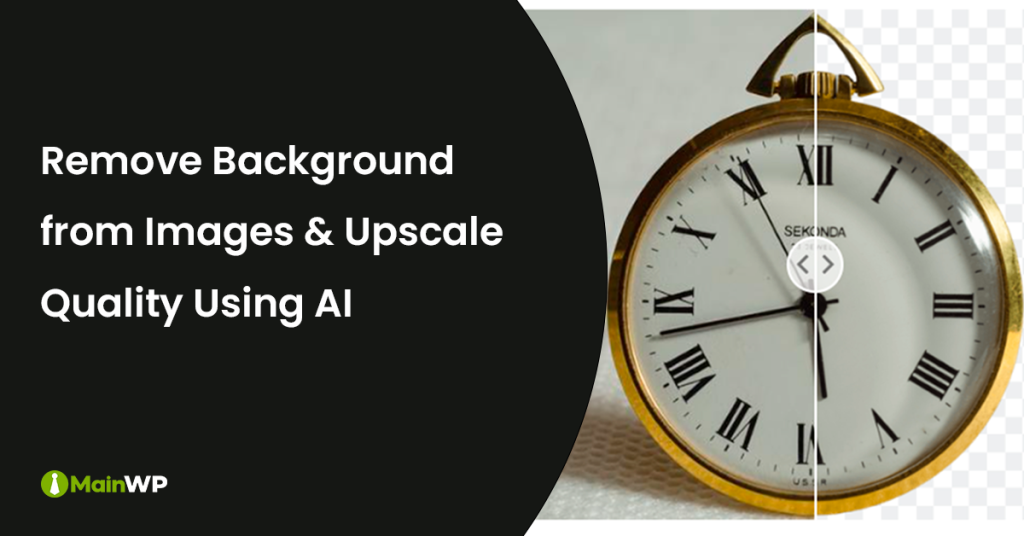 Remove Background and Upscale Quality using AI