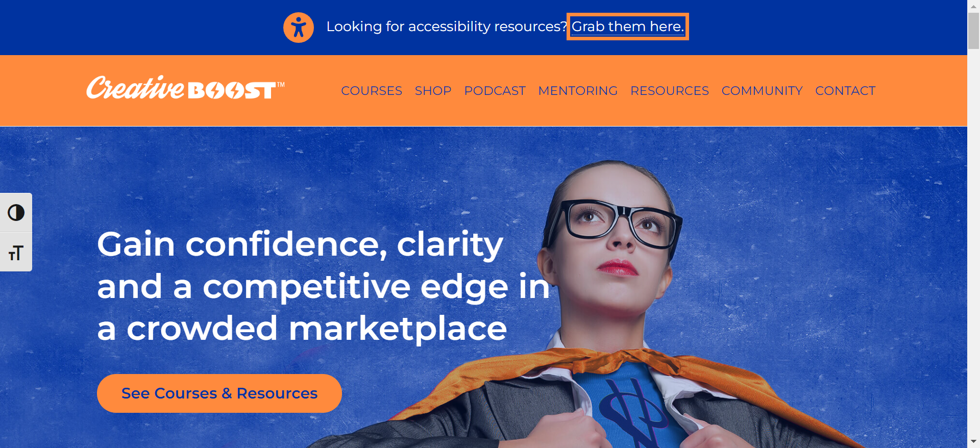 Screenshot: creative-boost.com