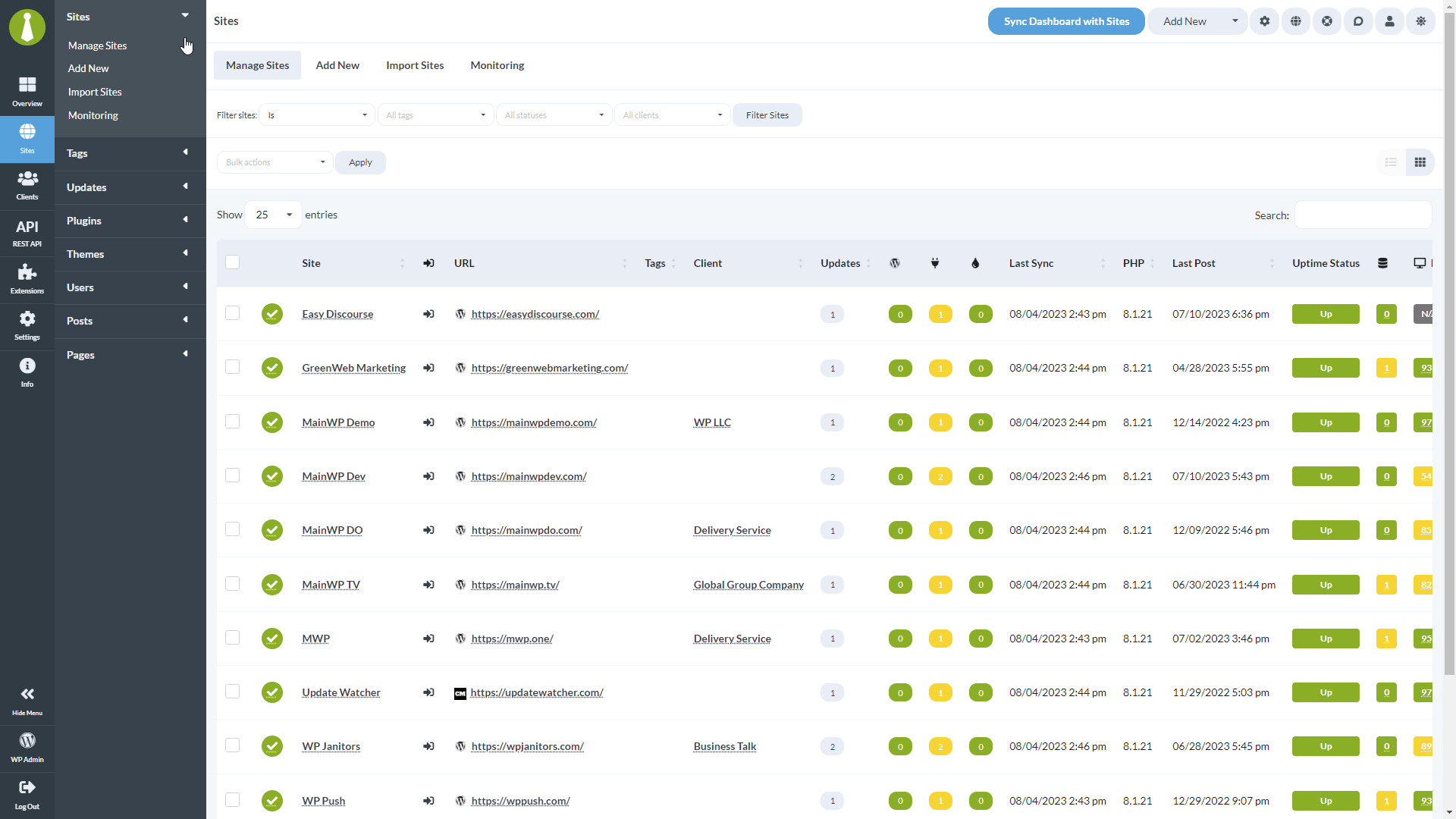 New Main Navigation