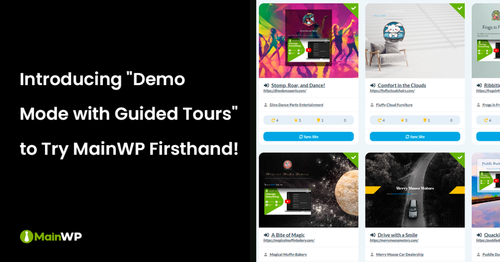 Announcement - MainWP Demo Mode