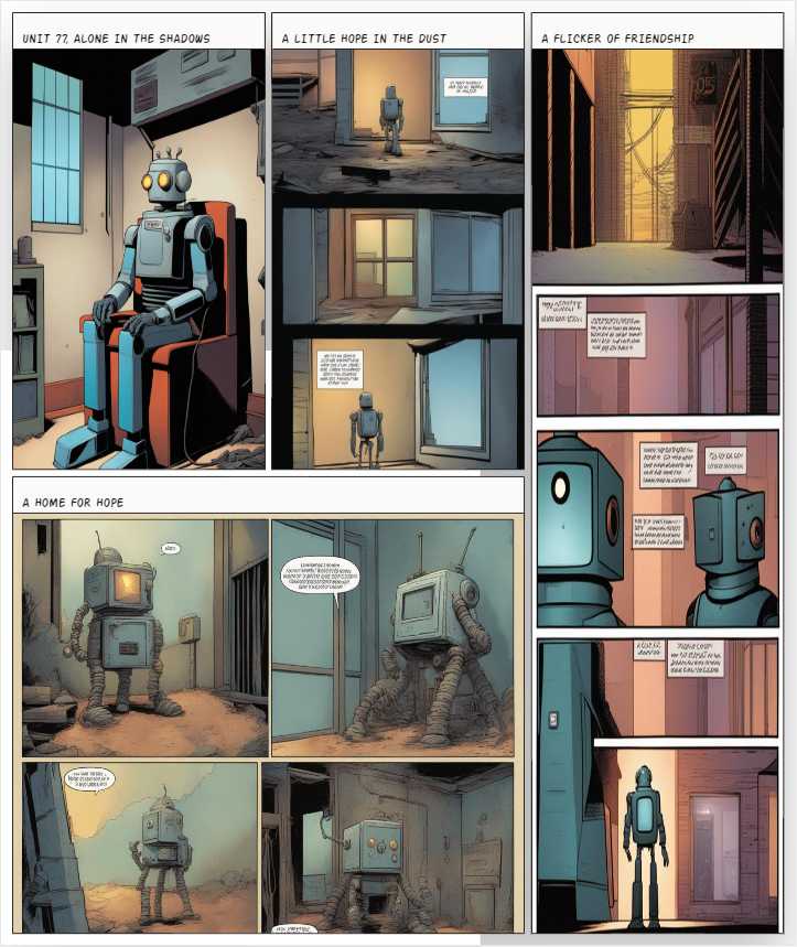 Lonely Robot Comic
