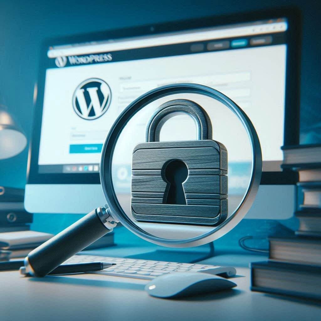 Illustration of troubleshooting login issues on a WordPress website