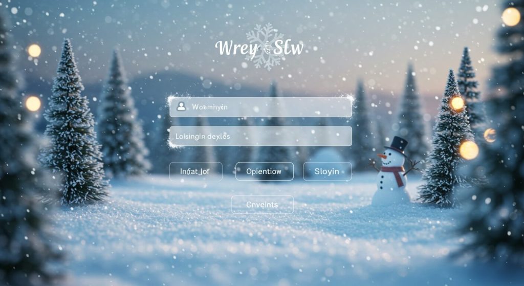 Frosty Fun: Transform Your Login Screen into a Snowy Wonderland