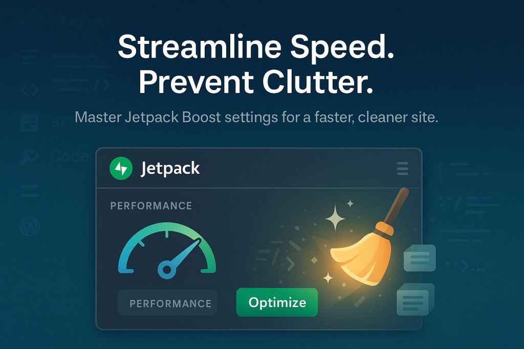 Optimize Jetpack Boost Settings to Prevent Transient Buildup
